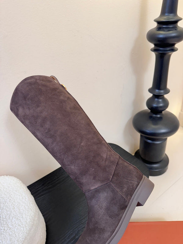 LP 26SS High Boot Dark Brown Suede 580942