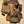 SET SCARF AND HAT IN MEDIUM BROWN WOOL AND RABBIT FUR 416364