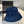 MM BUCKET IN NAVY BLUE VELVET WITH LOGO