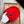 BEANIE HAT IN CHERRY RED WOOL AND RABBIT FUR 436398