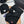 SET SCARF AND HAT IN BLACK WOOL AND RABBIT FUR 397410