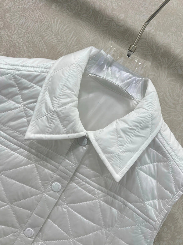 MONCLER 25S DOWN VEST IN WHITE 099
