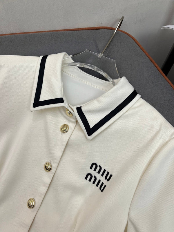 MIUMIU SHIRT DRESS WITH BELT 214479