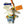 LV White mix Colors Rabbit Charm