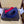 MM BASEBALL CAP IN NAVY BLUE AND RED FABRIC WITH LOGO EMBROIDERY