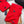 SET SCARF AND HAT IN CHERRY RED WOOL AND RABBIT FUR 397409