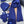 THREE-PIECES SET IN NAVY BLUE WOOL AND ACRYLIC 406557