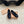 BALLET FLAT SHOES IN BLACK MESH AND SUEDE