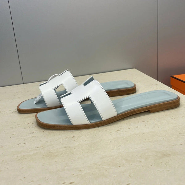 HM 26ss Oran Sandals Baby Blue White Calfskin 607224