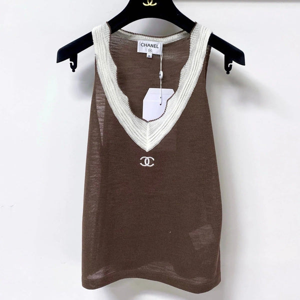 CC 2026 Knit Vest V-neck Wool Laine 449875