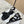 CD 26s Sandals Black Sheepskin Canvas 643494