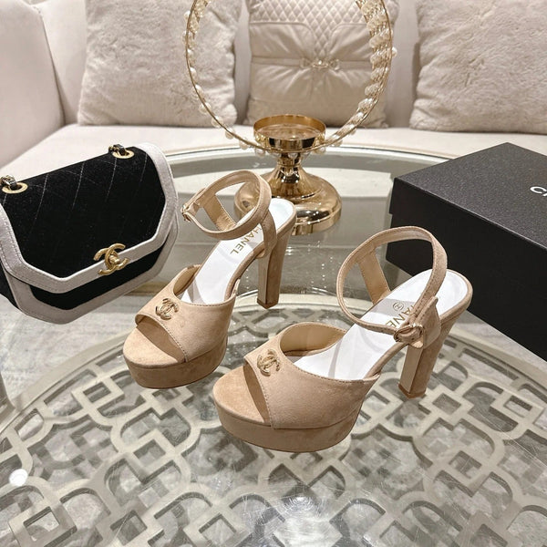 CC 2026 Platform Sandals Lambskin 834303