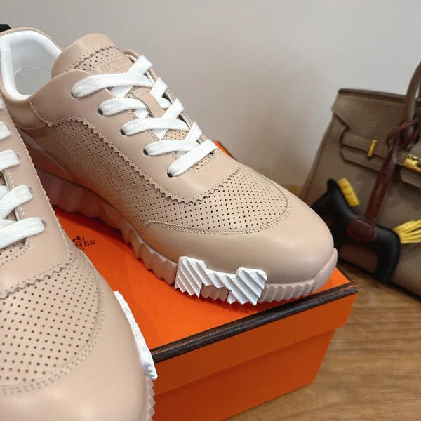 HM 26ss Sneakers Beige Leather 638580
