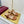 THONG SANDALS IN BROWN LAMBSKIN PRINTED LOGO WITH GOLD HARDWARE