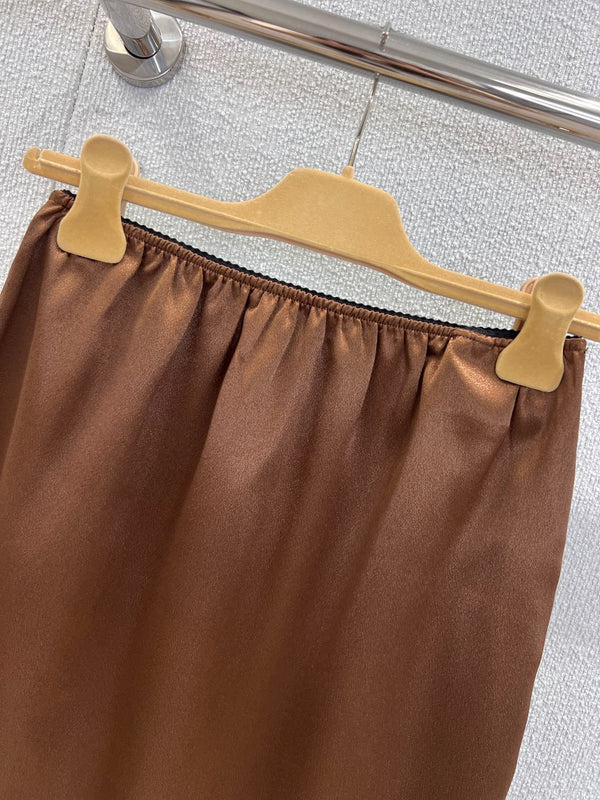 MIUMIU SATIN SKIRT 268884