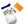 LV White Fluffy Plush Sleeping Baby Doll Charm