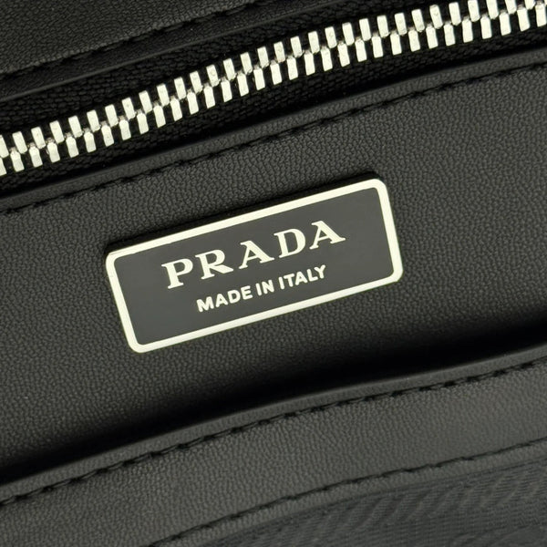 Prada 2026 Backpack Brown Black Saffiano Leather 345785