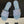 CC 26s Flat Sandals Blue Canvas Sheepskin Double C 649506