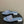 CC 26s Flat Sandals Blue Canvas Sheepskin Double C 649506
