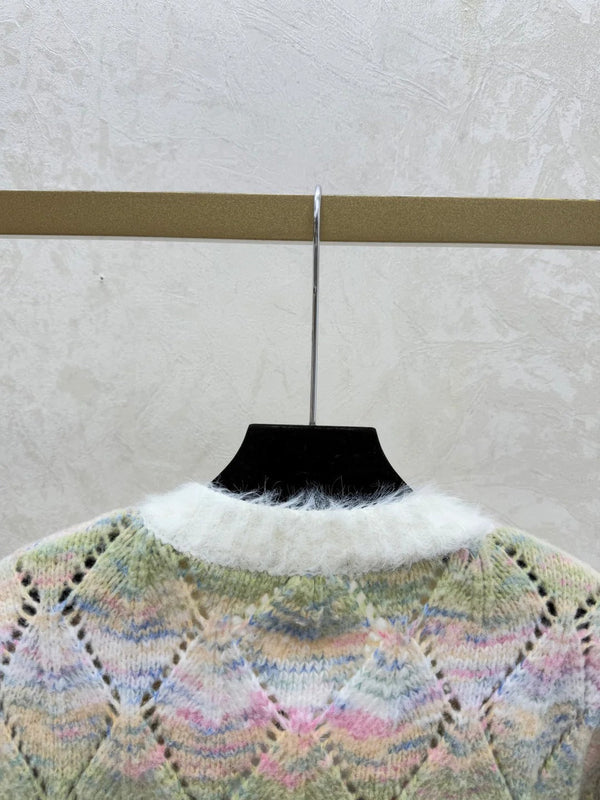 CC 26 Clover Cardigan Multicolor Wool 830605