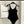 CC BIKINI SWIMSUIT SET IN BLACK AND WHITE TRIM 604255