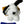 LV Black mix White Rabbit Charm