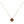 CLOVER GOLD CARNELIAN CLOVER NECKLACE