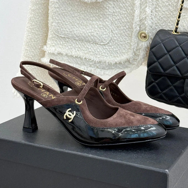 CC 2026 Two-Tone Slingback 70mm Suede 671565