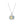 White Gold Plated Sun and Moon Necklace