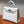 HM KELLY 25CM PURE WHITE EPSOM LEATHER SILVER HARDWARE
