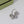 FOUR-FLOWERS SILVER DIAMONDS RING
