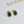 BOHEME MALACHITE GOLD STUD EARRINGS