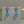 BOHEME TURQUOISE C SHAPE SILVER EARRINGS