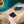 GG Marmont 22cm Turquoise Calfskin Gold Hardware