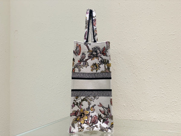 Large CD Book Tote 42cm Jardin Botanique White