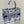 Medium CD Book Tote 36cm Jardin Botanique Blue