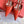 Rockstud Wispy Calfskin Mule 65mm Shiny Red