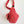 CC Houndstooth 30 Hobo Bag Red Wool Tweed