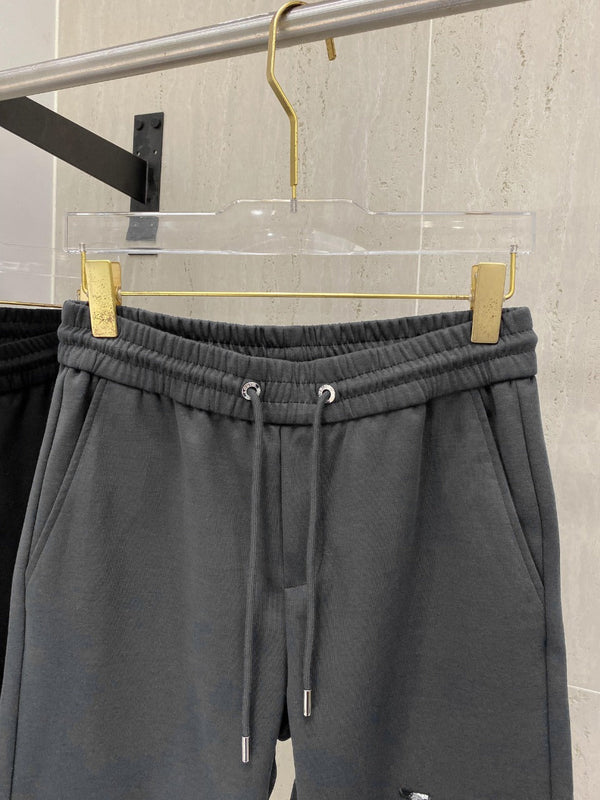 LV CASUAL SHORTS DARK GRAY COTTON STRETCH FABRIC 239610