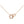LOVE DOUBLE RING DIAMOND NECKLACE